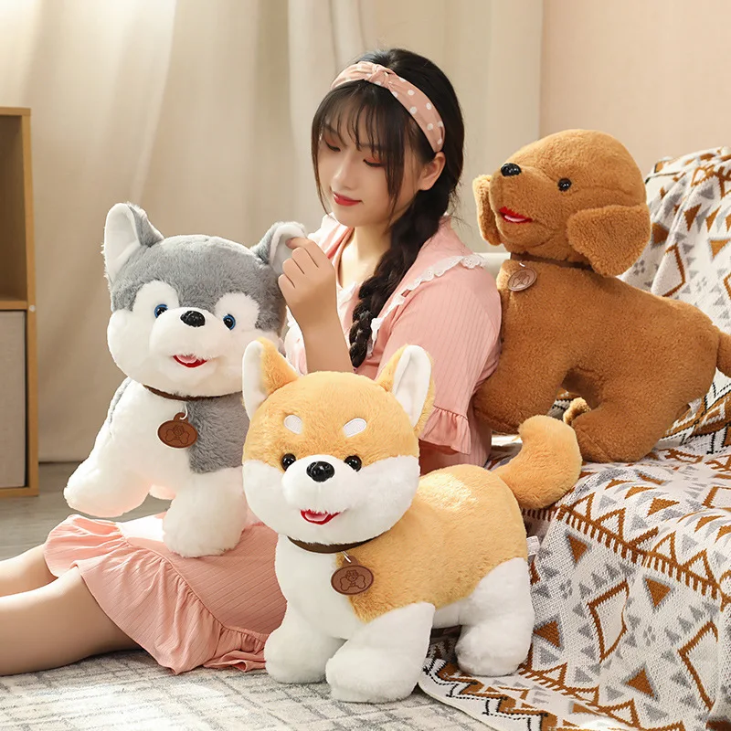 

Animal Simulation Husky Teddy Dog Stuffed Plush Toy Children Birthday Gift