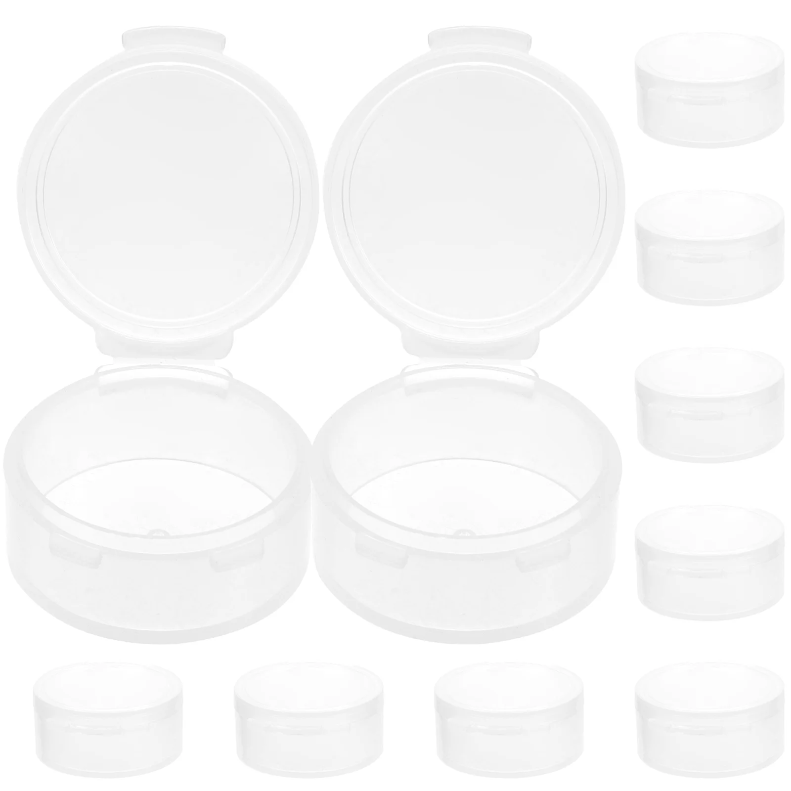 10pcs Transparent Round Box PP Box with Cover Container Pill Box Earplug Storage Box (White)
10pcs Transparent Round Box PP Box with Cover Container Pill Box Earplug Storage Box (White)