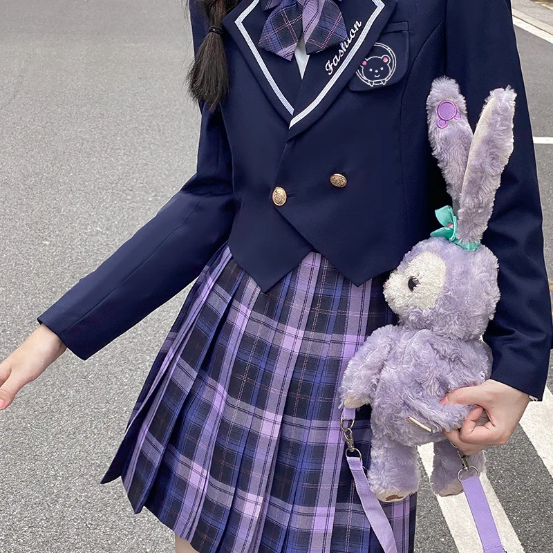 Japanese Girl Navy Bear Embroidery JK Top Orthodox Student Long Sleeve High School Uniform Blazers Suit Badge Jackets Seifuku
Japanese Girl Navy Bear Embroidery JK Top Orthodox Student Long Sleeve High School Uniform Blazers Suit Badge Jackets Seifuku