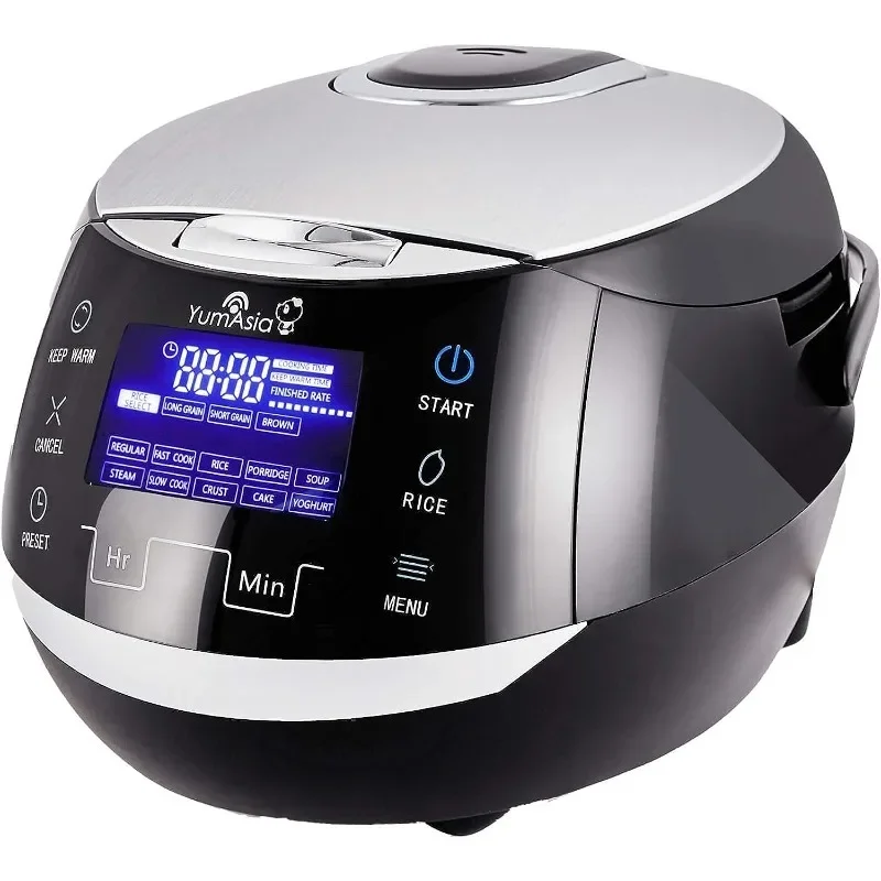

Yum Asia Sakura Rice Cooker with Ceramic Bowl and Advanced Fuzzy Logic (8 Cup, 1.5 Litre) 6 Rice Cook Functions, 6 Multicook