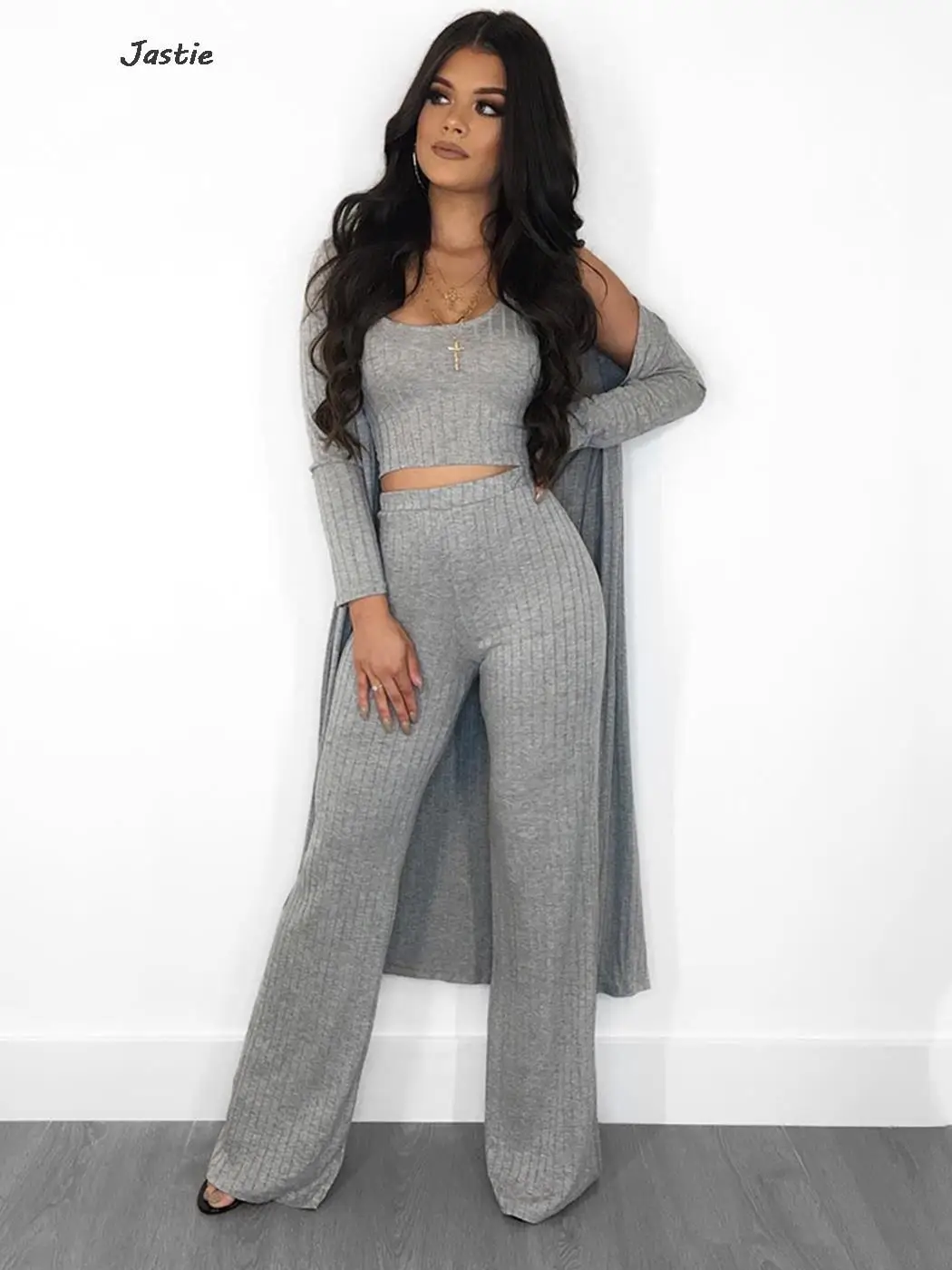 spring fall long sleeve jacket + slim vest + high waist wide leg pant sets women pit striped home suit casual pajamas 3Pcs 2023
spring fall long sleeve jacket + slim vest + high waist wide leg pant sets women pit striped home suit casual pajamas 3Pcs 2023