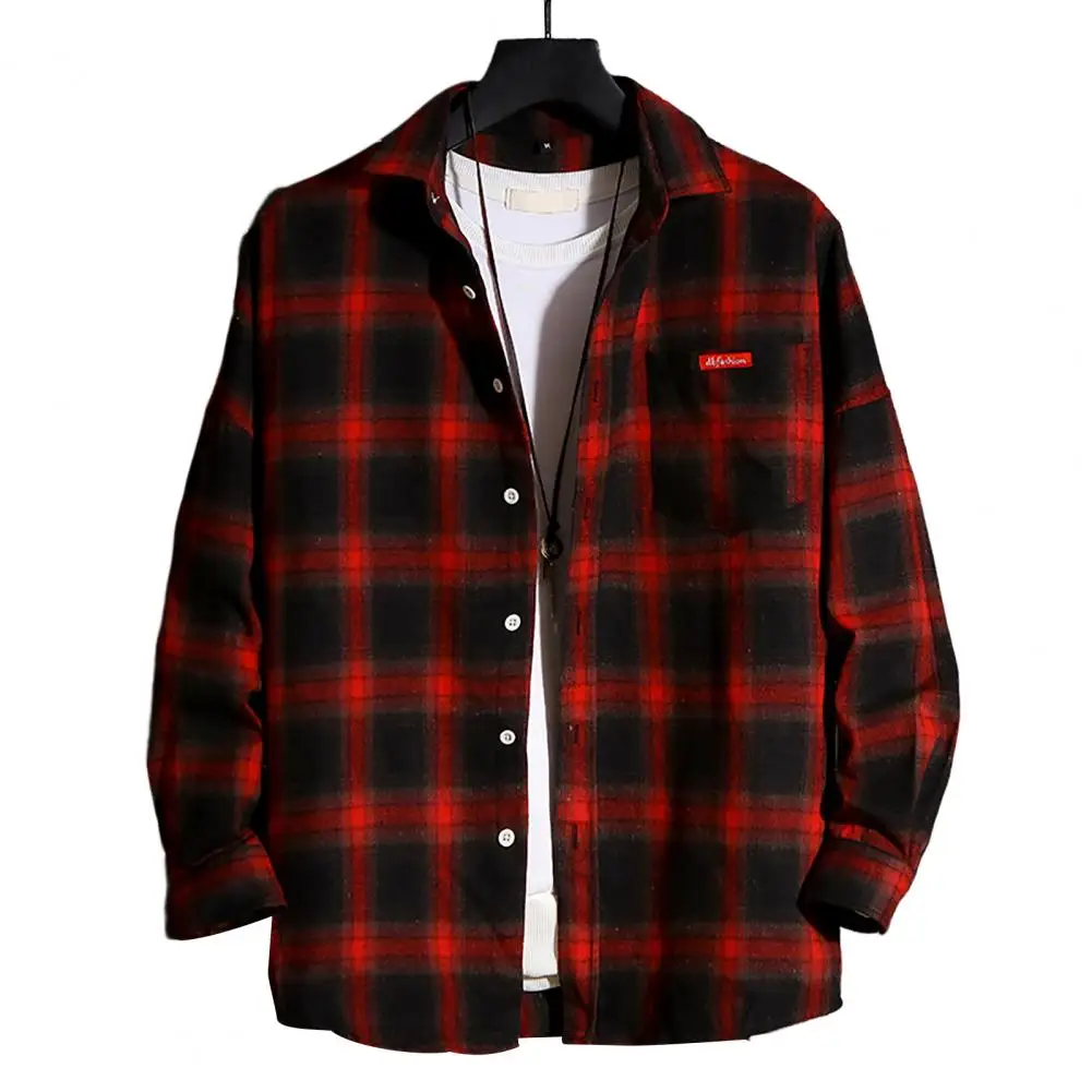 Plaid Male Top with Pocket Long Sleeve Men's Shirt and Blouse Designer Slim Fit Casual Cheap Brand Button Fashion 2023 Clothes
Plaid Male Top with Pocket Long Sleeve Men's Shirt and Blouse Designer Slim Fit Casual Cheap Brand Button Fashion 2023 Clothes