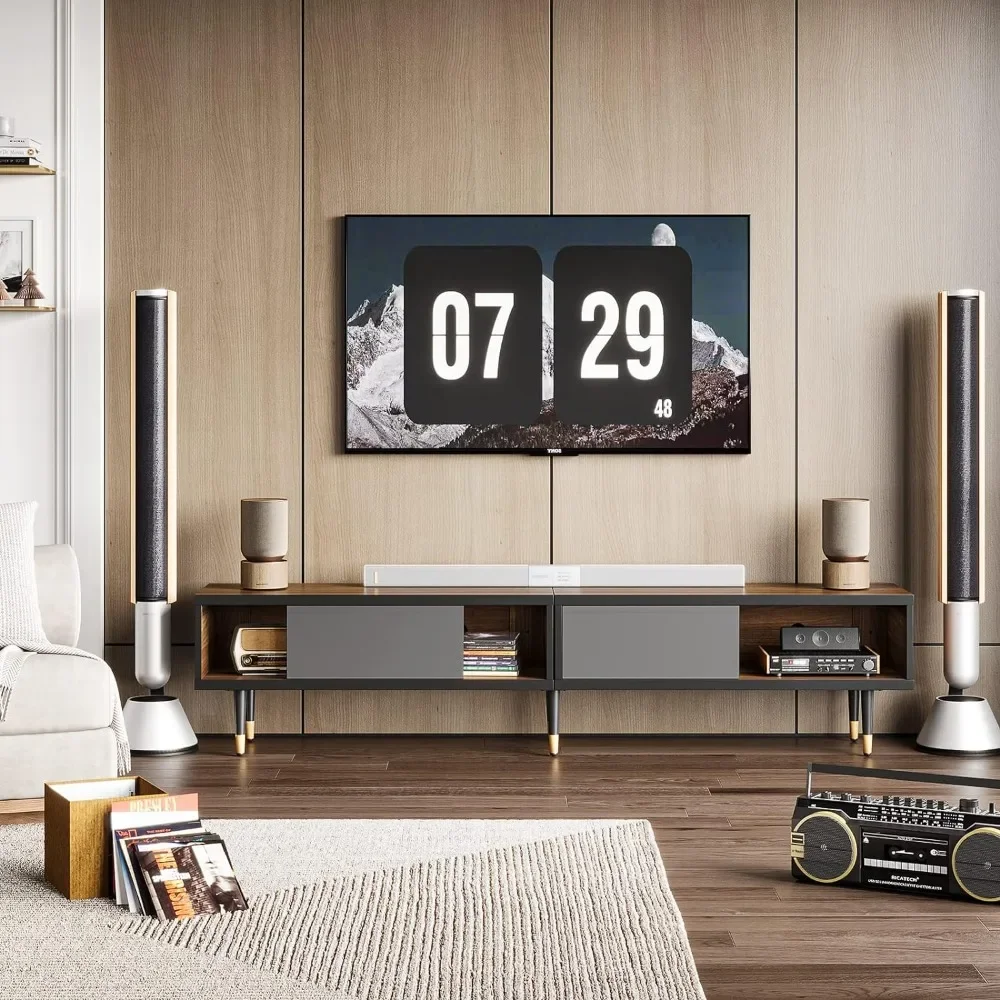 Mid Century Modern TV Stand for 85 Inch Tv Furnitures Entertainment Center With Storage and Sliding Doors Television Tables
Mid Century Modern TV Stand for 85 Inch Tv Furnitures Entertainment Center With Storage and Sliding Doors Television Tables
