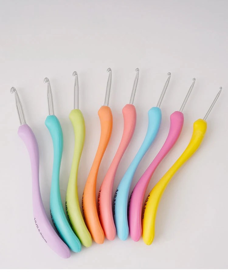 8Pcs Ergonomic Crochet Hook Sets Aluminum Crochet Hooks Knitting Needles Weave Yarn Diy Handmade Tools Kit 8Pcs Ergonomic Crochet Hook Sets Aluminum Crochet Hooks Knitting Needles Weave Yarn Diy Handmade Tools Kit