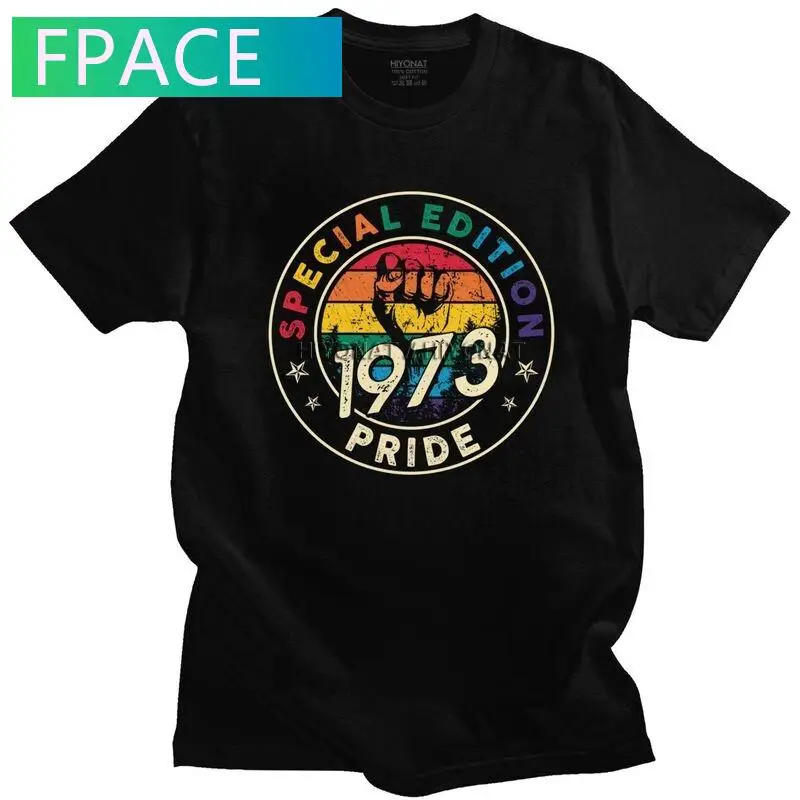 Vintage 1973 Gay Pride LGBT Gift Equality Outfit Birthday Tshirt Men Short Sleeve T Shirt Fashion 48 Year Old T-shirt Cotton Tee
Vintage 1973 Gay Pride LGBT Gift Equality Outfit Birthday Tshirt Men Short Sleeve T Shirt Fashion 48 Year Old T-shirt Cotton Tee