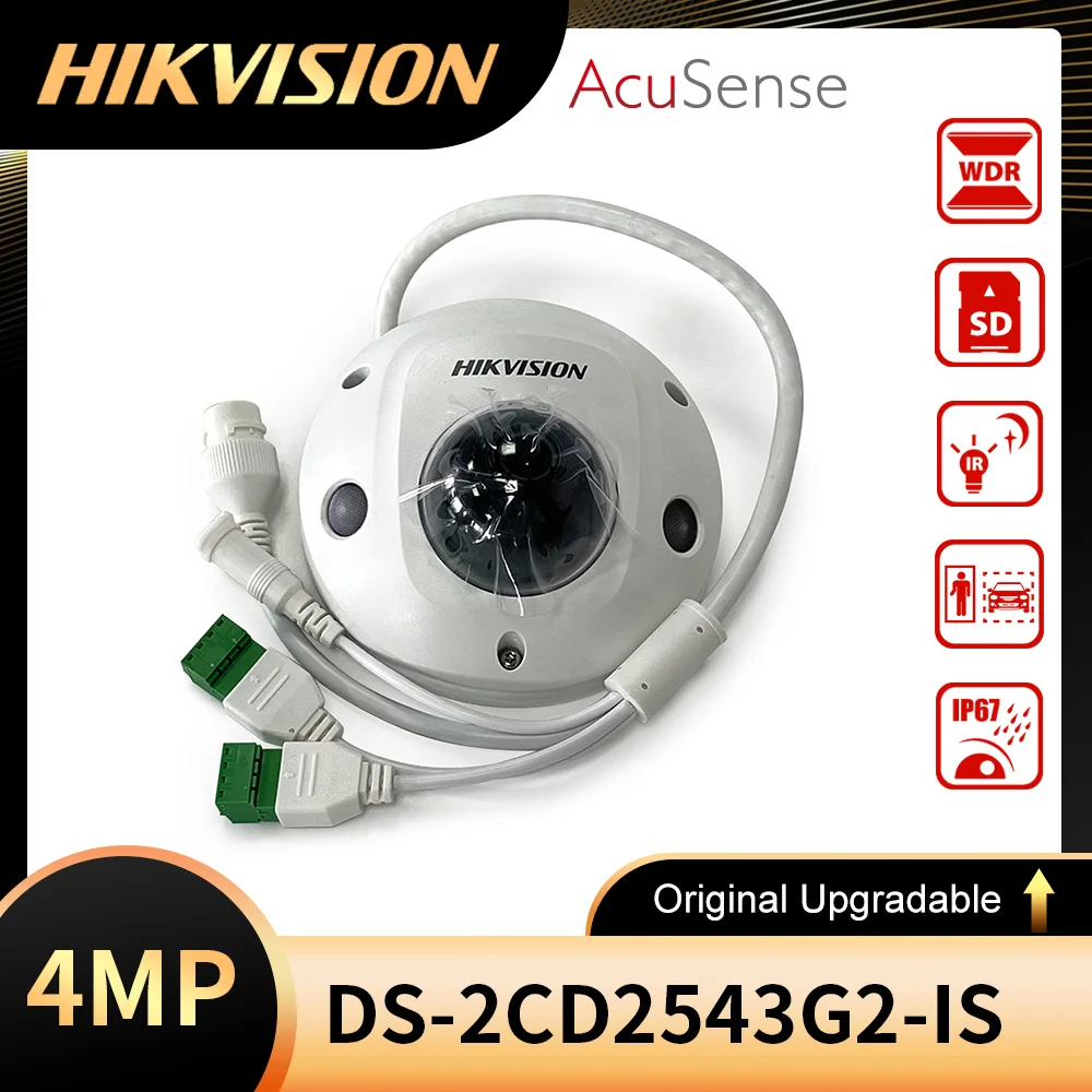 

Hikvision DS-2CD2543G2-IWS 4MP Wifi Wireless Audio H.265 IR POE AcuSense Mini Dome IP CCTV Camera Built-in Mic DS-2CD2543G2-IS