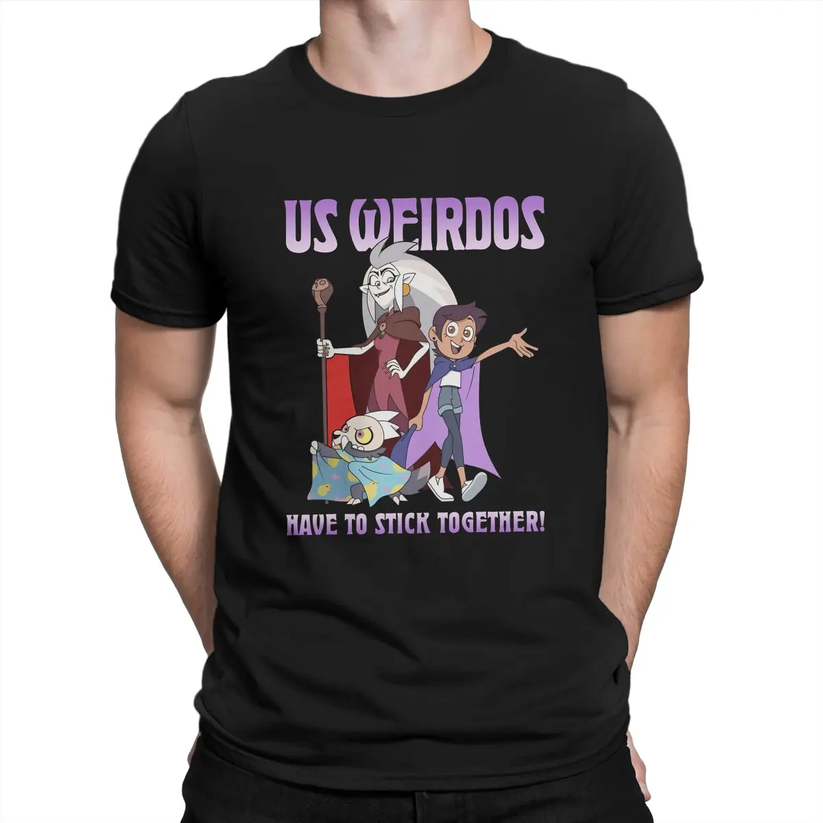 The Owl House LGBT Anime US Weirdos Have To Stick Together Tshirt Homme Men's Streetwear Blusas T Shirt For Men
The Owl House LGBT Anime US Weirdos Have To Stick Together Tshirt Homme Men's Streetwear Blusas T Shirt For Men