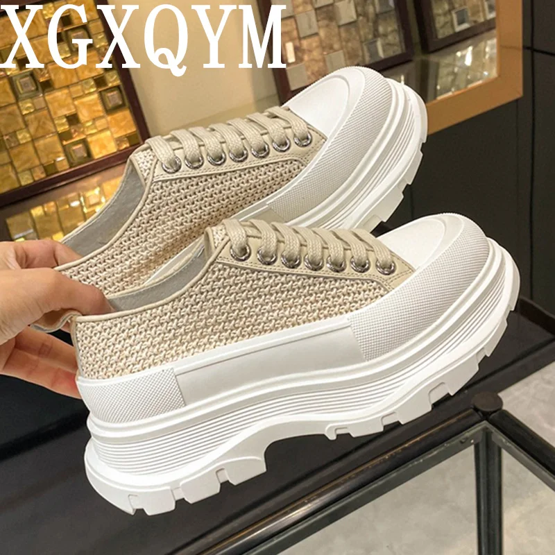 Thick Sole Women Flat Shoes Height Increasing Lace Up Solid Color Spring Autumn Couples Flat Walking Causal Men Shoes Unisex
Thick Sole Women Flat Shoes Height Increasing Lace Up Solid Color Spring Autumn Couples Flat Walking Causal Men Shoes Unisex