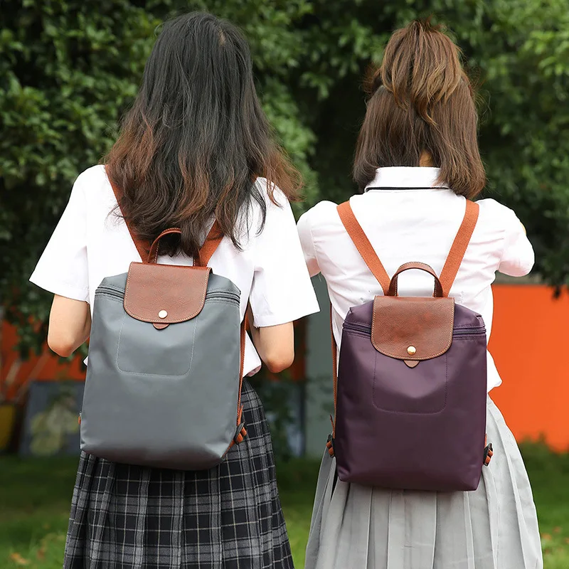 

Korean Version of The Trend of Women's Bags Solid Color Shoulder Bag Pu Small Square Bag Nylon Shoulder Bag