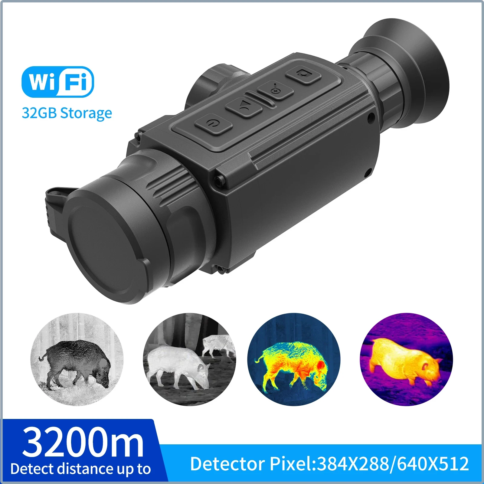 ZIYOUHU New Thermal Scope Thermal Imager Monocular With 384*288/640*480 Detector For Hunting Night Vision Monocle Optical Sight
ZIYOUHU New Thermal Scope Thermal Imager Monocular With 384*288/640*480 Detector For Hunting Night Vision Monocle Optical Sight