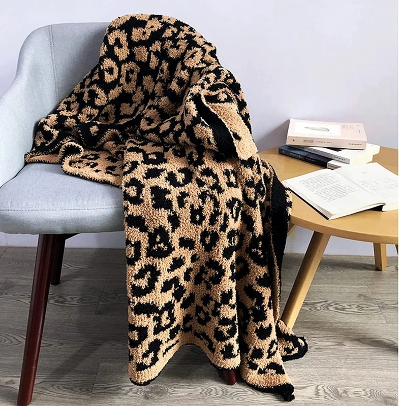 Inyahome Polyester Microfiber Fluffy Leopard Knitted Throw Blanket Super Soft Cozy Lightweight Blanket for Sofa Couch Bed Pnk
Inyahome Polyester Microfiber Fluffy Leopard Knitted Throw Blanket Super Soft Cozy Lightweight Blanket for Sofa Couch Bed Pnk
