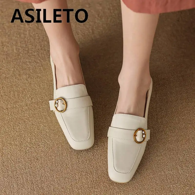 ASILETO Women Pumps Square Toe Thick Heels 3.5cm Slip On Belt Buckles Leisure Loafers For Female Daily Shoes Big Size 44 45 46
ASILETO Women Pumps Square Toe Thick Heels 3.5cm Slip On Belt Buckles Leisure Loafers For Female Daily Shoes Big Size 44 45 46