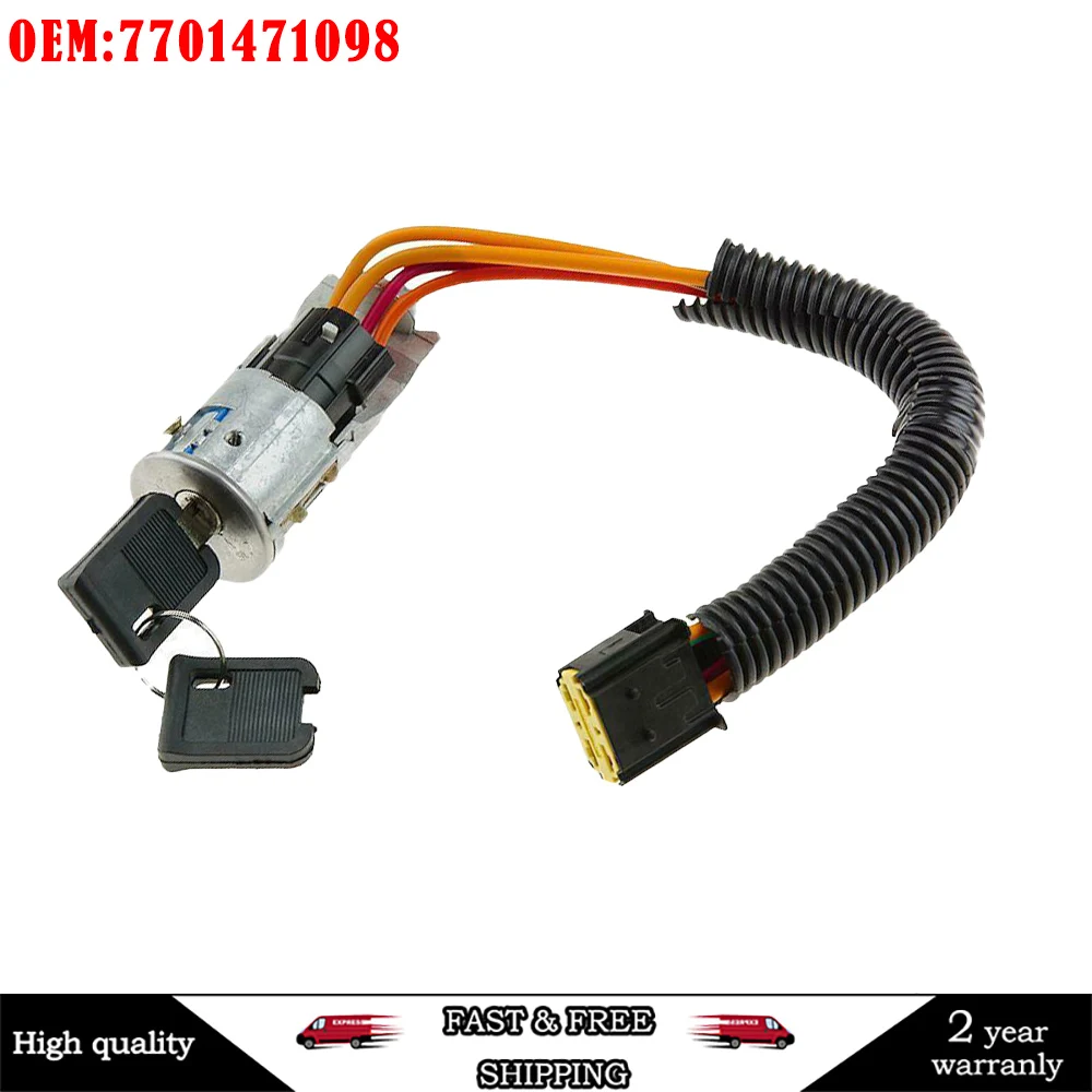 Ignition Starter Lock Switch Barrel+2 Keys for Renault Clio1998-2005MEGANE SCENIC MK1 1996-2003 7701471220 7701471098 7701469419
Ignition Starter Lock Switch Barrel+2 Keys for Renault Clio1998-2005MEGANE SCENIC MK1 1996-2003 7701471220 7701471098 7701469419
