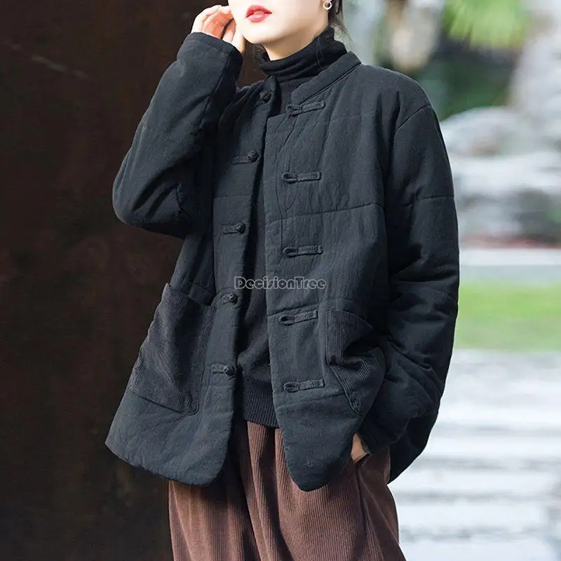 2023 cotton-padded jacket women's winter loose tang suit chinese national style zen tea blouse retro loose thicked jacket s927
2023 cotton-padded jacket women's winter loose tang suit chinese national style zen tea blouse retro loose thicked jacket s927