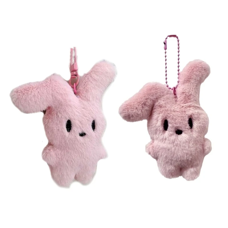 

Adorable Plush Rabbit Keychain Cartoon Keyring Backpack Charm Gift for Lady Dropship