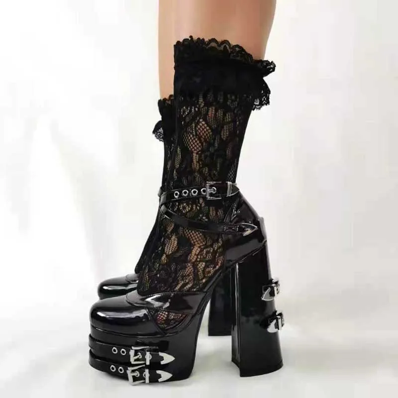 Blue Denim Buckle Belt Fasten Platform Mary Jane Pumps Cross Strap Ankle Buckled Block High Heels Lolita Single Shoes 
Blue Denim Buckle Belt Fasten Platform Mary Jane Pumps Cross Strap Ankle Buckled Block High Heels Lolita Single Shoes