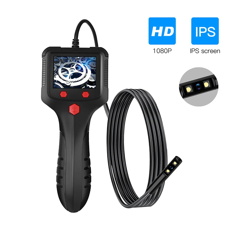 5.5mm/8mm HD 1080P 2.4'' IPS Screen Industrial Endoscope Camera 30M Pipe Sewer Inspection Borescope IP68 Waterproof LED 2600mAh
5.5mm/8mm HD 1080P 2.4'' IPS Screen Industrial Endoscope Camera 30M Pipe Sewer Inspection Borescope IP68 Waterproof LED 2600mAh