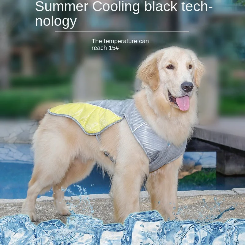 Factory Direct Selling Dog Ice-cooling Vest Summer Breathable Pet Heatstroke Prevention Cooling Clothing Fadou Cool Clothes
Factory Direct Selling Dog Ice-cooling Vest Summer Breathable Pet Heatstroke Prevention Cooling Clothing Fadou Cool Clothes