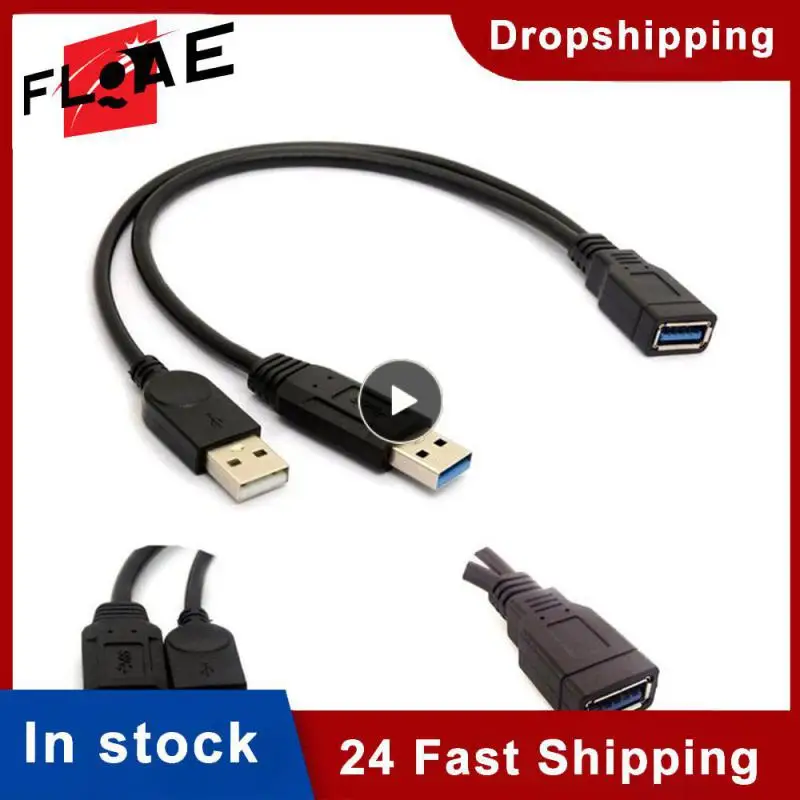 

10cm 20cm 40cm 90 Degree Up & Down & Left & Right Angled USB 2.0 A Male to USB Female Extension Adapter Black cable