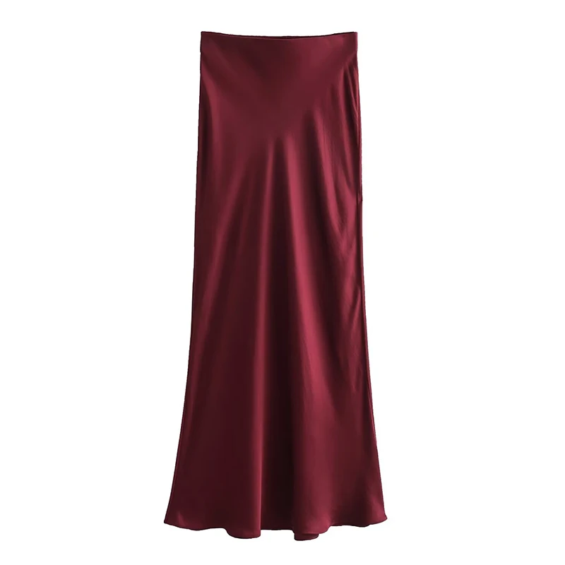 TRAF 2023 New Satin Skirt Women High Waist Long Skirts For Women Summer Midi Skirt Woman Streetwear Elegant Women's Skirts
TRAF 2023 New Satin Skirt Women High Waist Long Skirts For Women Summer Midi Skirt Woman Streetwear Elegant Women's Skirts