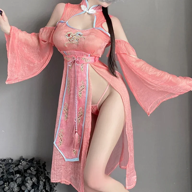 Sexy Chinese Cosplay Princess Dress Women's Hanfu Underwear Costumes Ancient Clothes Traditional Improve Cheongsam Skirt Pajamas
Sexy Chinese Cosplay Princess Dress Women's Hanfu Underwear Costumes Ancient Clothes Traditional Improve Cheongsam Skirt Pajamas
