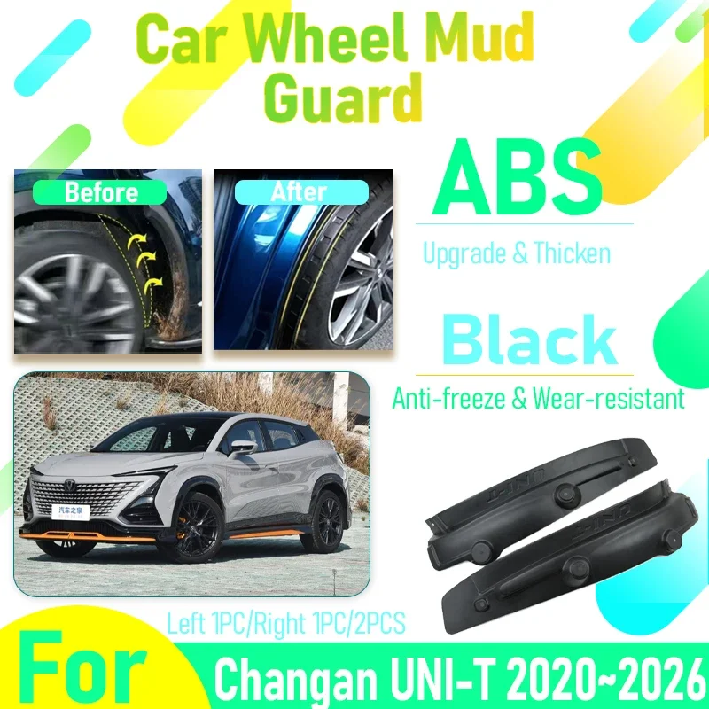 

4pcs Car Mudguards For Changan UNI-T UNIT UNI T 2020~2026 Antifreeze Left Right Wheel Mud Guard Fender Flare Mudflap Accessories