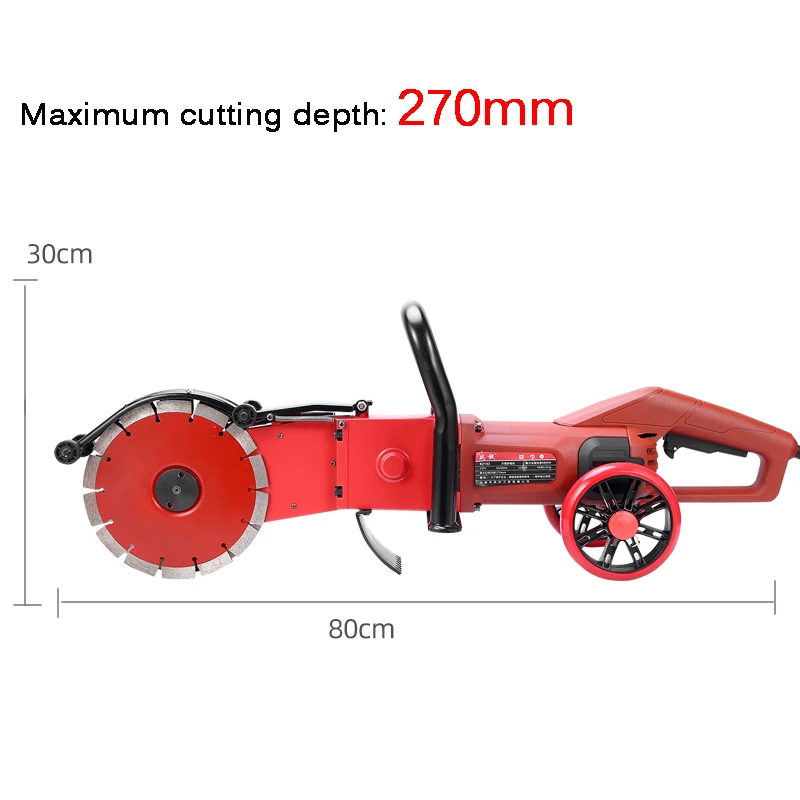 

Electric Wall Chaser Concrete Wall Slotting Grooving Machine Industrial Concrete Marble Brick Wall Slot Cutter