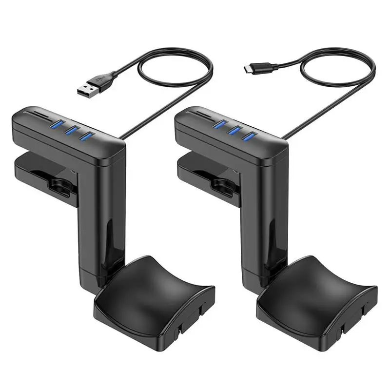 Headphone Bracket Swivel Mounted PCHeadset Display Stand Holder With USB Ports Hub Under Desk Earphones Hanger Hook
Headphone Bracket Swivel Mounted PCHeadset Display Stand Holder With USB Ports Hub Under Desk Earphones Hanger Hook