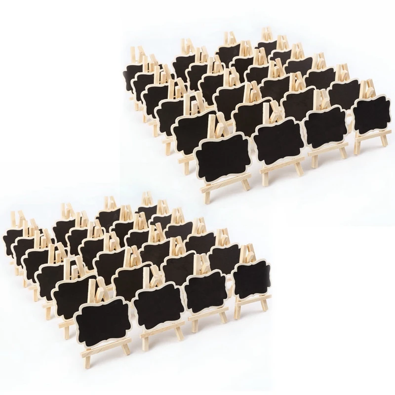 48 PCS Mini Wooden Blackboard Message Rectangular Slate Board Cards Memo Label Signs Price Digit Table
48 PCS Mini Wooden Blackboard Message Rectangular Slate Board Cards Memo Label Signs Price Digit Table