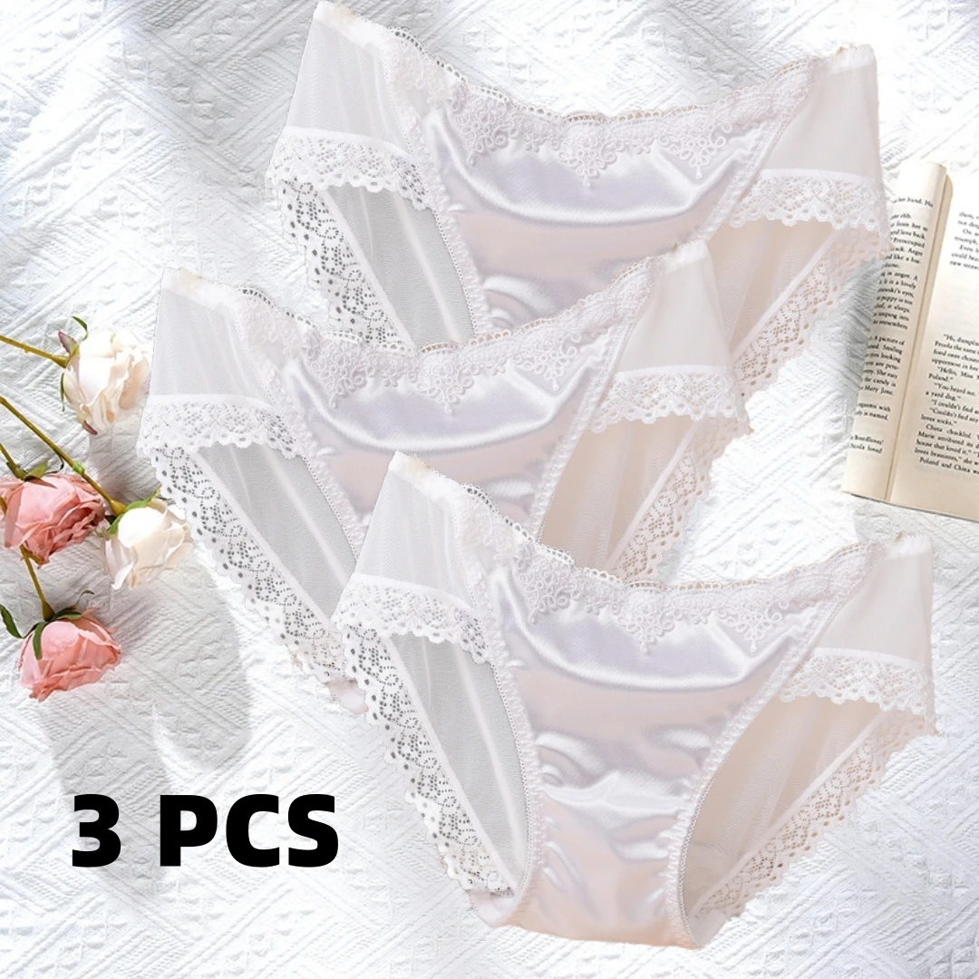 New Pure White European and American Comfortable Underwear Lace Low Waist Transparent Mesh Ultra-thin Pure Cotton Profile Briefs
New Pure White European and American Comfortable Underwear Lace Low Waist Transparent Mesh Ultra-thin Pure Cotton Profile Briefs