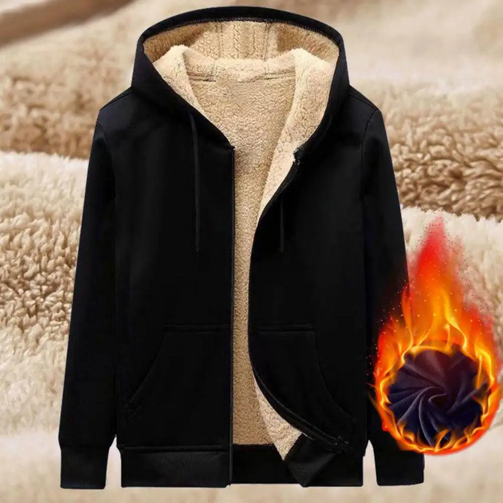 Men Track Set Cozy Men's Hooded Plush Tracksuit Set Warm Winter Coat Pants Suit with Elastic Waist Long Sleeves Zipper Closure
Men Track Set Cozy Men's Hooded Plush Tracksuit Set Warm Winter Coat Pants Suit with Elastic Waist Long Sleeves Zipper Closure