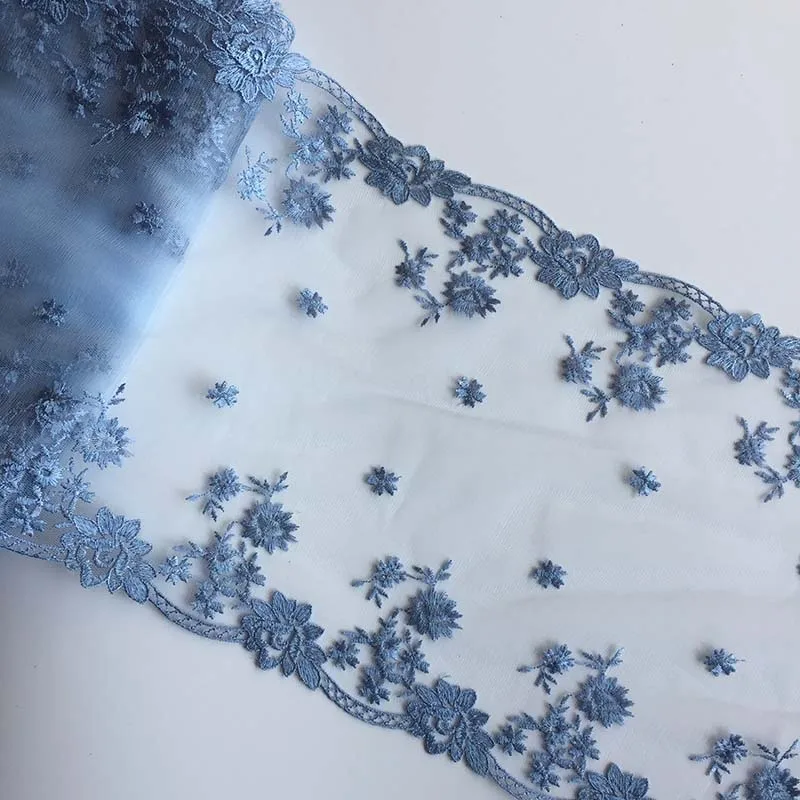 20Yards Two Sides Blue Embroidered Lace Trim Mesh Underwear Bra Lingerie Dress Garment Sewing Trimmings Fabric High Quality
20Yards Two Sides Blue Embroidered Lace Trim Mesh Underwear Bra Lingerie Dress Garment Sewing Trimmings Fabric High Quality