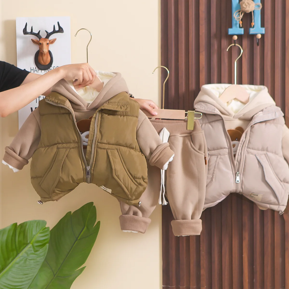 Boys Thick 3pcs Clothing Sets Winter Children Down Vest Hoodies Pants Suit For Baby Girls 1 To 6 Years Warm Outfit Tracksuit Kid
Boys Thick 3pcs Clothing Sets Winter Children Down Vest Hoodies Pants Suit For Baby Girls 1 To 6 Years Warm Outfit Tracksuit Kid