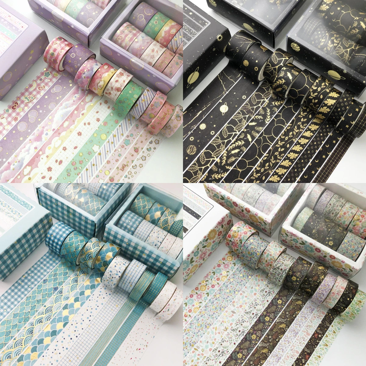 10Pcs Bronzing Style Masking Tape DIY Scrapbooking Decorative Paper Washi Tapes Adhesive Notebook Stickers Stationary
10Pcs Bronzing Style Masking Tape DIY Scrapbooking Decorative Paper Washi Tapes Adhesive Notebook Stickers Stationary