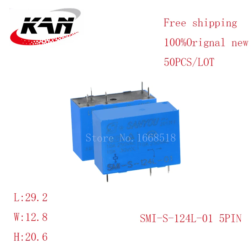 Реле мощности SMI-S-124L-01 SMI S 124L-01 24VDC 10A 250VAC 5PIN оригинальное новое, Бесплатная доставка 50 шт.
Реле мощности SMI-S-124L-01 SMI S 124L-01 24VDC 10A 250VAC 5PIN оригинальное новое, Бесплатная доставка 50 шт.