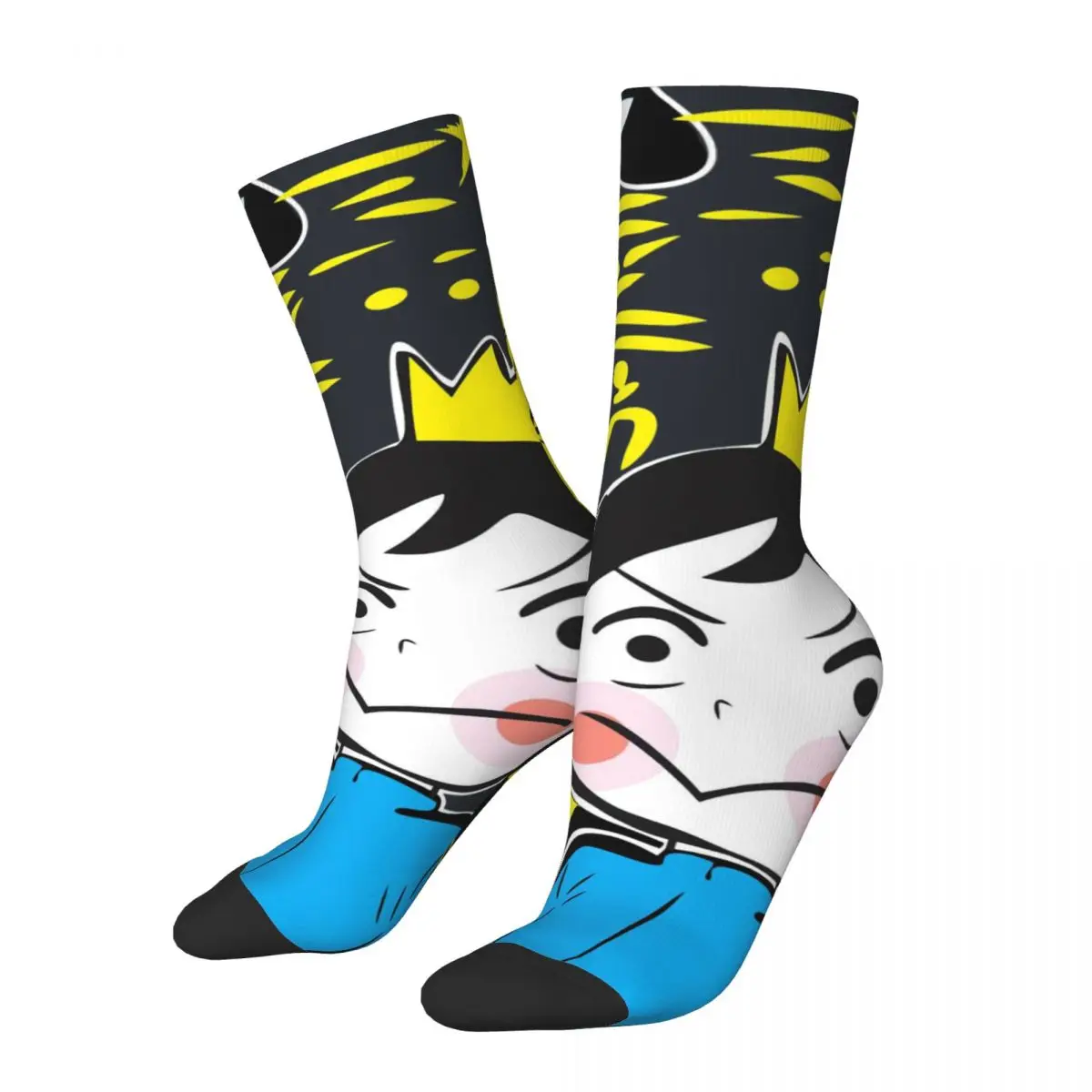 

Hip Hop Vintage Main Character Crazy Men's compression Socks Unisex Ranking Of Kings Anime Street Style Seamless Printed Funny