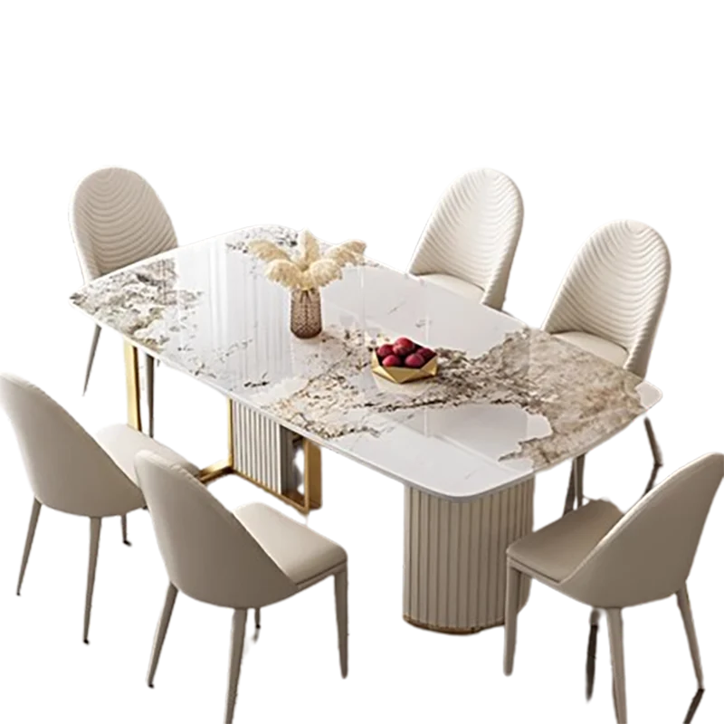 Space Savers Multifunctional Modern Dining Table Rectangle Luxury dining table Nordic Minimalist Mesa De Comedor Home Furniture
Space Savers Multifunctional Modern Dining Table Rectangle Luxury dining table Nordic Minimalist Mesa De Comedor Home Furniture