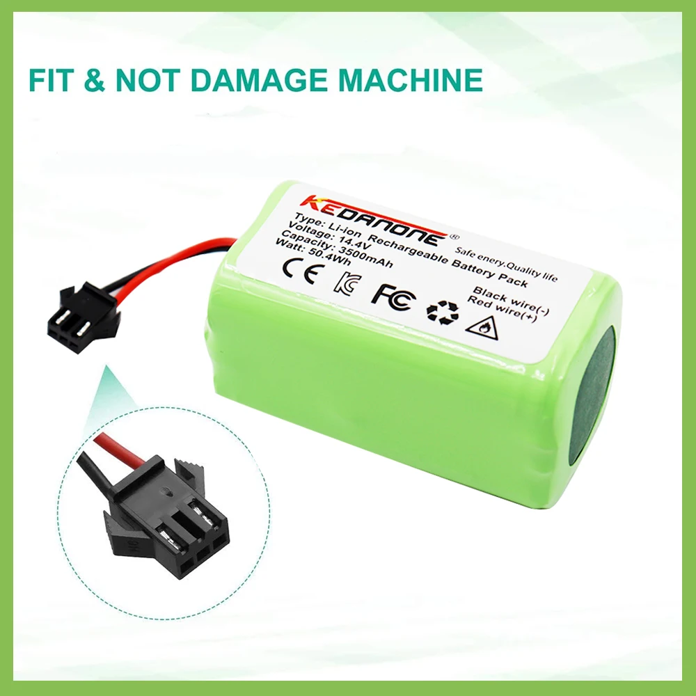 14.4V 4000mAh INR18650 Li-ion Rechargeable Replacement Battery Compatible with Ecovacs Deebot N79S,N79,DN622,Eufy RoboVac 11,11S
14.4V 4000mAh INR18650 Li-ion Rechargeable Replacement Battery Compatible with Ecovacs Deebot N79S,N79,DN622,Eufy RoboVac 11,11S
