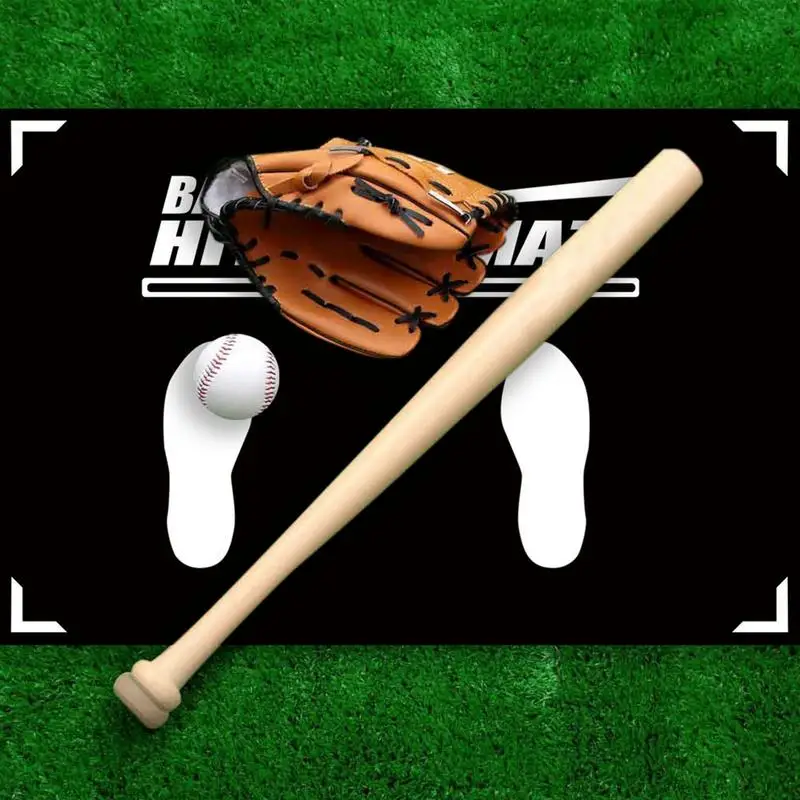 

1Pc Softball Batter Stance Training Mat Portable Baseball Hitting Mat Indoor Outdoor Practicing Aid For Beginner baseball supply