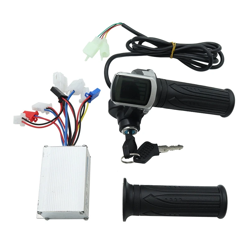 

24V 250W Electric Scooter Brushed Controller Motor+Throttle Twist Grip Kit For E-Bike Electric Scooter Bicycle