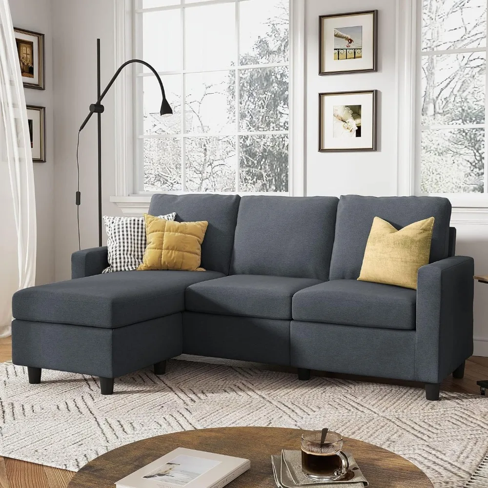 HONBAY Convertible Sectional Sofa, L Shaped Couch with Reversible Chaise for Small Space, Dark Grey
HONBAY Convertible Sectional Sofa, L Shaped Couch with Reversible Chaise for Small Space, Dark Grey