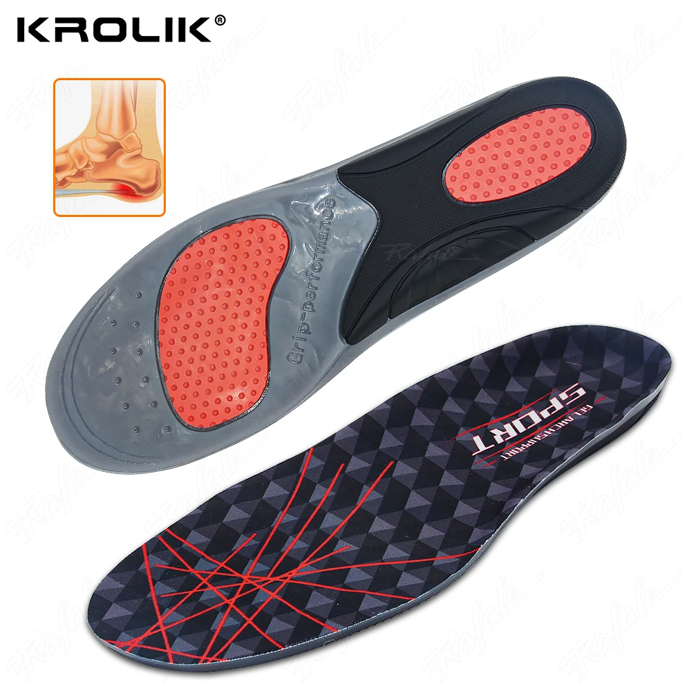 

Silicone Gel Insoles Silicone Shoes Pads For Plantar Fasciitis Heel Running Sport Insoles Shock Absorption Pads Soles Insert