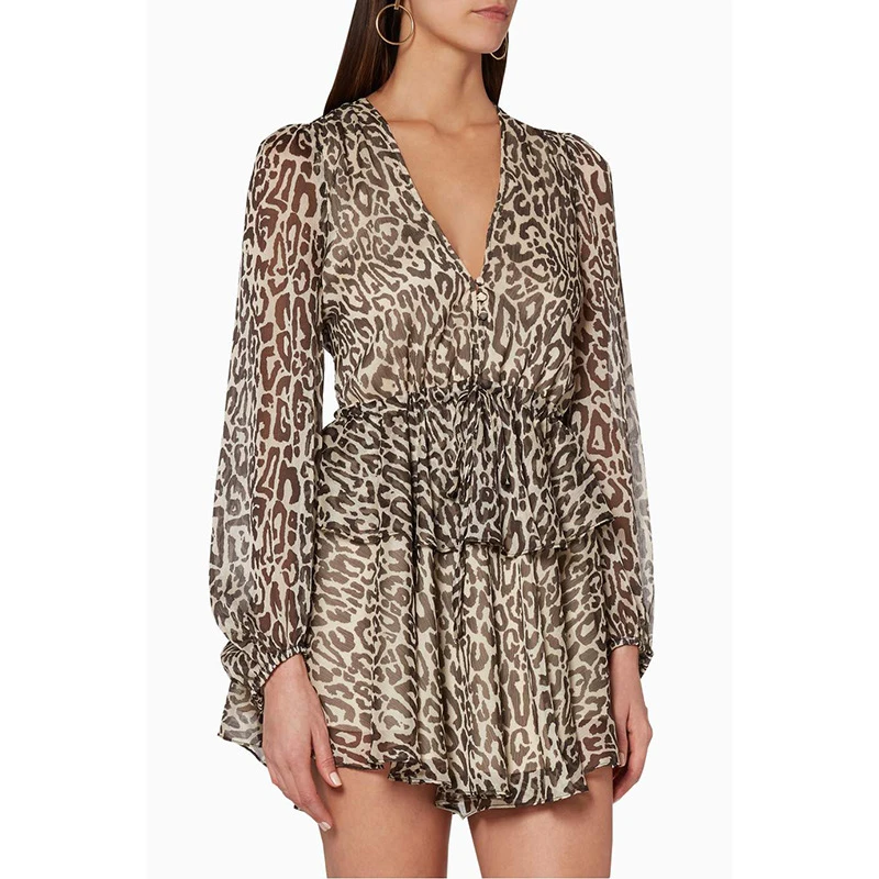 Fashion Leopard Midi Dress Woman Spring Autumn Sexy Deep V-neck Long Sleeve Dresses For Women 2022 Elegant Party A-line Robe XL
Fashion Leopard Midi Dress Woman Spring Autumn Sexy Deep V-neck Long Sleeve Dresses For Women 2022 Elegant Party A-line Robe XL
