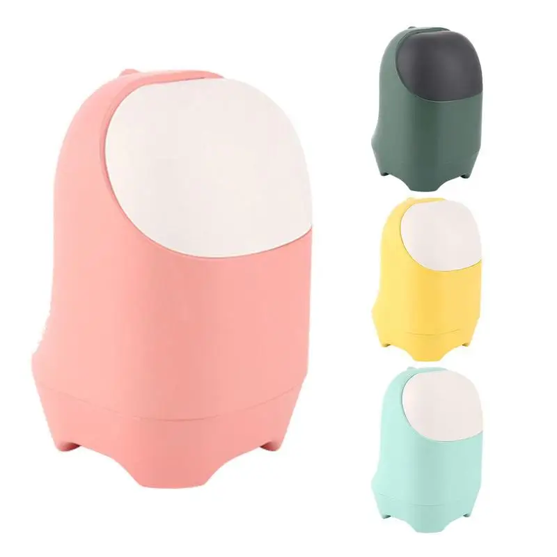 Cute Mini Trash Can With Removable Swing Lid Garbage Storage Box Space Saving Plastic Basket For Waste Paper Cosmetic Debris
Cute Mini Trash Can With Removable Swing Lid Garbage Storage Box Space Saving Plastic Basket For Waste Paper Cosmetic Debris