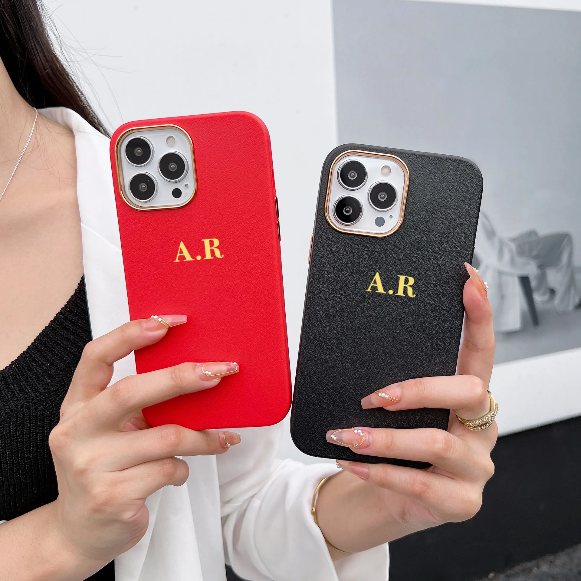 Luxury TPU Customized Name Leather Case For iPhone 14 13 Pro Max 12 11 XR X XS 7 8 Plus SE3 Personalized Soft Cover
Luxury TPU Customized Name Leather Case For iPhone 14 13 Pro Max 12 11 XR X XS 7 8 Plus SE3 Personalized Soft Cover