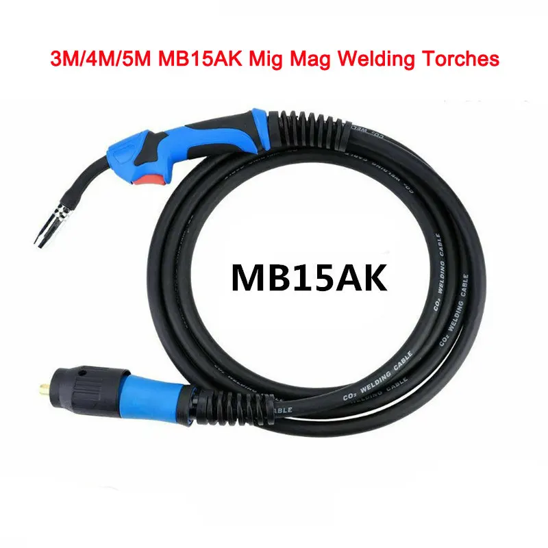 

New 3M/4M/5M 15AK Mig Mag Welding Torches MB15AK Weld Torch/Gun with Europ Connector for Mig Co2 Welding Equipment Tool