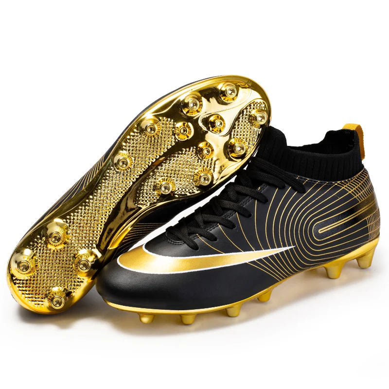 2023 Unisex Cleats MG Football Shoes Outdoor Training Gold Plate Boots Sneaker Long Spikes Soccer Shoes
2023 Unisex Cleats MG Football Shoes Outdoor Training Gold Plate Boots Sneaker Long Spikes Soccer Shoes