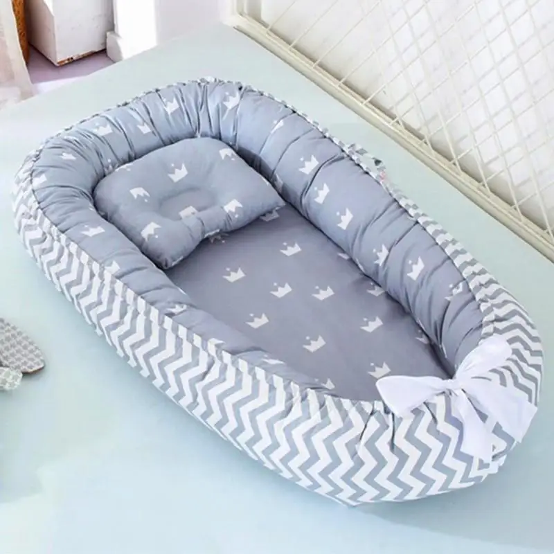 Baby Nest Bed with Pillow Portable Crib Travel Bed Infant Toddler Cotton Cradle for Newborn Babybed Bassinet Bumper Bebe Bett
Baby Nest Bed with Pillow Portable Crib Travel Bed Infant Toddler Cotton Cradle for Newborn Babybed Bassinet Bumper Bebe Bett
