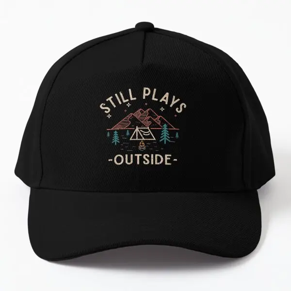 

Still Plays Outside Funny Gifts For The Baseball Cap Hat Snapback Hip Hop Black Fish Casquette Printed Casual Mens Summer