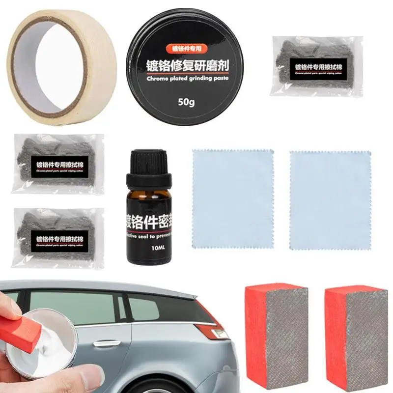 Auto Chrome Trim Restorer Chrome Door Trim Cleaner Kit Rust Removal Auto Door Trim Cleaner Kit Improve Yellowing For Motorcycle
Auto Chrome Trim Restorer Chrome Door Trim Cleaner Kit Rust Removal Auto Door Trim Cleaner Kit Improve Yellowing For Motorcycle